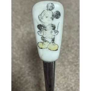 Rare Vintage DISNEY Mickey Mouse Stainless JAPAN‎ Baby Toddler Spoon T67
